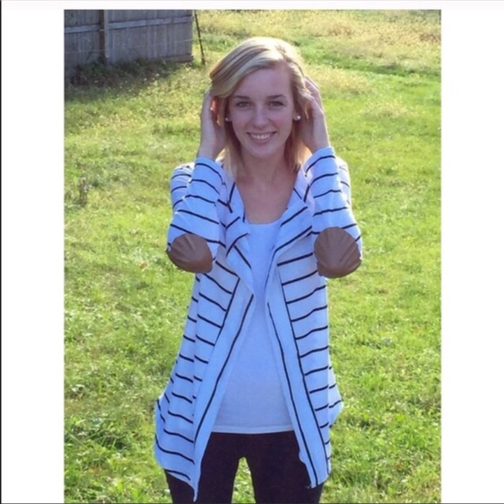Black and white cardigan